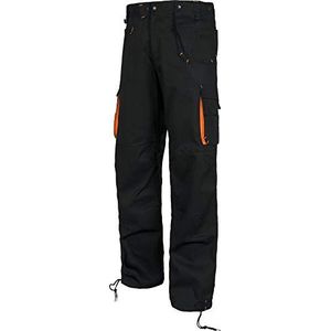 Work Team Linea 6 multi-zakken met elastiek aan de zijkanten, heren zwart + oranje A.V. 50