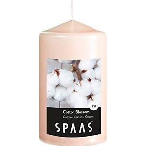 SPAAS Geurende cilinderkaars 60/100 mm, ± 25 uur - Cotton Blossom