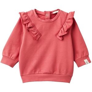 United Colors of Benetton Sweatshirt met capuchon voor meisjes, Roze, 50 cm