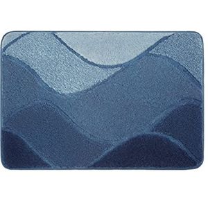 Kleine Wolke Badmat Fiona, kleur: Iceblue, materiaal: 100% polyacryl, afmetingen: 55x 65 cm
