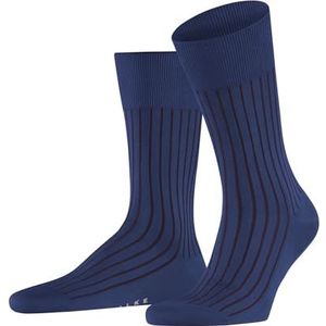 FALKE Heren Sokken Shadow M SO Katoen Gedessineerd 1 Paar, Blauw (Sapphire 6055), 39-40