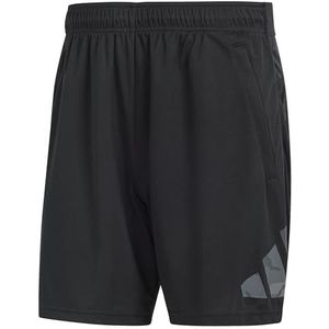 adidas Heren Train Essentials Seizoensgebonden Big Logo Korte Shorts, M 9"" Zwart