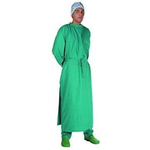 Gima 26162 Kittel voor operatiezalen, maat 52-56, groen, voor chirurgische ingreep in het ziekenhuis of in de dierenkliniek