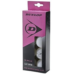 Dunlop Club Champ Tafeltennis ballen wit, beginners trainingsballen