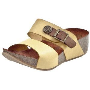 Dr. Brinkmann Dames 700730 slippers, geel 6, 38 EU