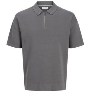 JACK & JONES Heren Jjtroy Knit Zip Polo, Castalerock., XS