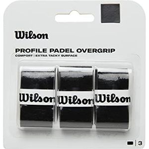 Wilson Padel Profile Overgrip, 3-pack, zwart, WR8416601001