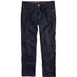 JP 1880 Heren grote maten tot 66, jeansbroek, 5-pocket-vorm, denim broek in regular fit, stretch comfort, katoen 703353, dark blue, 54