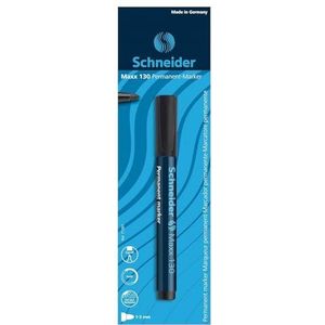 Schneider Maxx 130 permanente marker (lijndikte: 1-3 mm, navulbaar) 1 blister zwart