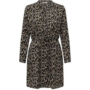 Only - Cory - Blousejurk - All-over Motief - V-hals - Tunnelkoord