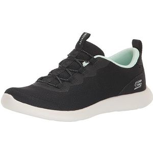 Skechers Dampschuim LITE, zwart gaas/witte trim, 2 UK, Zwart Mesh Wit Trim, 35 EU
