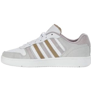 K-Swiss Court Palisades Sneakers voor dames, wit/ashes of Roses/Cornstalk, Witte Ashes van Roses Cornstalk, 38 EU