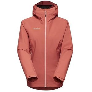 Mammut Hardshelljas voor dames, uit de serie Alto Light, S, oranje, capuchonjas, functionele jas, van Drytechnology 2,5 L, brick, S