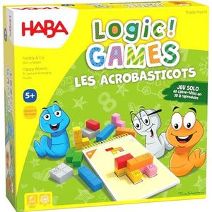 HABA - Logic! Games – Les Acrobasticots – gezelschapsspel – 60 puzzels – 5 jaar en ouder – 306817