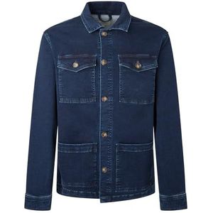 Pepe Jeans Heren Bingham Gdg Jas, Blauw (Denim), XS, Blauw (Denim), XS