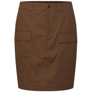 KAFFE Dames Skirt Above Knee Length Large Cargo Pockets Regular Waist Dames, Soft Silt, 34 NL