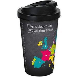 infinite by GEDA LABELS (INFKH) 12444 School Europa lidstaten van de EU Coffee to go beker, thermosbeker, herbruikbare beker, PP, meerkleurig