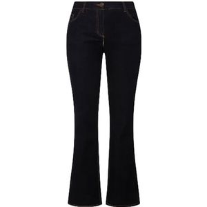 Ulla Popken Bootcut jeans voor dames, donkerblauw (dark blue denim), 36W / 30L