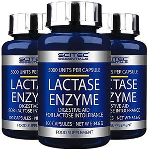 LACTASE ENZYME 300 Capsules | Bestrijdt lactose-intolerantie | Hulp bij spijsvertering | Voedingssupplement voor spijsvertering Lactose