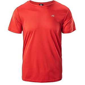 martes Bisic T-shirt voor heren, korte mouwen, ronde hals, 100% polyester, outdoor shirt, sport en fitness, functioneel T-shirt