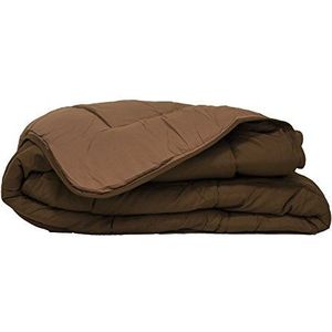 Poyet Motte Calgary dekbedovertrek polyester chocolade/mokka, polyester, chocolade/moka, 200 x 140 x 1 cm