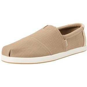 TOMS Heren Alp FWD Loafer Flat, Dune Gerecycled Ripstop Katoen Canvas Verweerd Suede, 43.5 EU