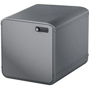 SIGEL MI102 bureaubox L, mobiel combinatiesysteem, ABS, 43,4 x 33 x 34 cm, antraciet