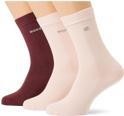 BOSS - GiftShine - Sokken - Ecru - Grijs - Rosa - Bordeaux - 4 Pack
