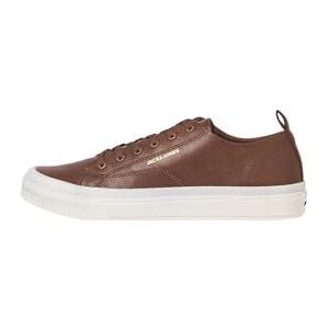 JACK & JONES Jfwbayswater Pu Sneakers voor heren, cognac, 42 EU