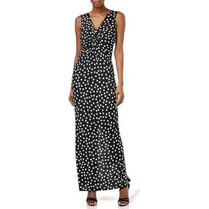 Gina Bacconi Maxi-jurk voor dames, jersey, cocktailjurk, zwart/wit, 38