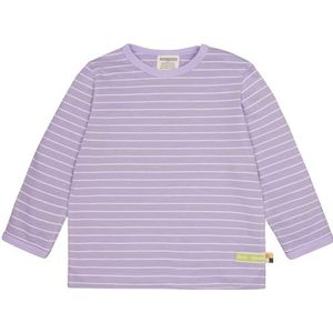 loud + proud Meisjes, strepen, van biologisch katoen, GOTS-gecertificeerd shirt met lange mouwen, lila (lilac), 60