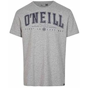 O'NEILL State Muir T-shirt 18013 Silver Melee, Regular voor heren, 18013 Zilver Melee, XS/S