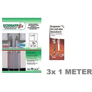 XIMAX Snapfix Buisbekleding en Decoratiesysteem (wit), 3-voudig