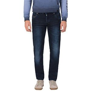 Timezone Regular Ryantz Straight jeans voor heren, blauw (Blue-black Wash 3202), 38W x 34L