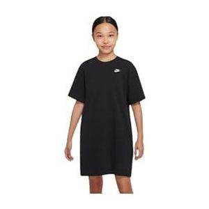 Nike G NSW T-shirt DRSS T-shirt voor meisjes en meisjes, zwart/wit, XS