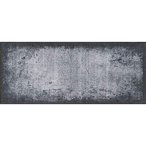 wash+dry Voetmat, Shades of Grey 60x140 cm, binnen en buiten, wasbaar