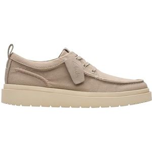 Clarks Premium Heren Polden Moc, grijs canvas, 8 UK, Grijs Canvas, 40.5 EU