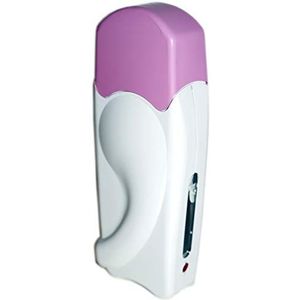 EpilWax Wasverwarmer voor 100 ml rollen - waswarmer apparaat voor smeltende navulpatronen (enkelvoudig, roze)
