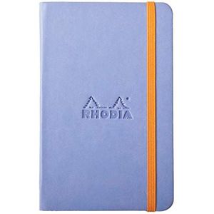 Rhodia 118722C Book Rhodiarama, notitieboek met elastiek, 96 vellen gelinieerd A6 iris