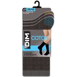 Dim Coton Style Mix & Match Comfort en Respirabilité Chaussettes voor heren, Meerkleurig, 39-42 EU
