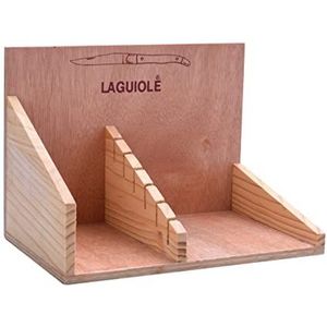 Laguiole - ONBEWERKTE HOUTEN DISPLAY VOOR 6 MESSEN