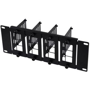 GeeekPi 10 inch 2U Rack Mount voor Raspberry Pi 5/4B/3B+/3B, houdt tot 4 Raspberry Pi-planken, compatibel met DeskPi RackMate T1/T0/T2/10 inch netwerkkast