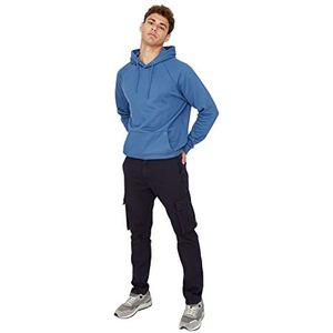 Trendyol Heren plus grootte skinny broek, marine blauw, 42, marineblauw, 50 (Grote Maten)