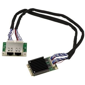 KALEA-INFORMATIQUE Mini PCI Express MiniPCIE-netwerkcontrollerkaart met 2 RJ45 Dual LAN 2,5 GIGABIT ETHERNET koperpoorten en Intel I226 SRKTV-chipset
