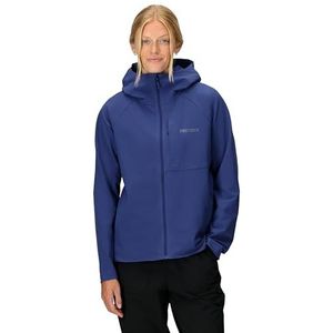 Marmot Dames Pinnacle DriClme Hoody, warme fleece jas, volledige ritssluiting, ademend, rekbaar, windbestendig, bodywarmer, opvouwbaar, optimaal voor wandelen, Twilight Blue, XL