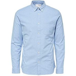 SELECTED HOMME Slhregrick-ox Flex Shirt Ls W Noos overhemd voor heren, lichtblauw, 3XL