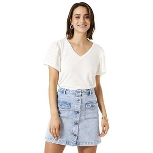 P40209_Dames T-shirt ss, off-white, S