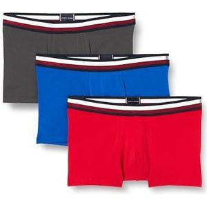 Tommy Hilfiger Heren Trunk, Donker As/Ultra Blauw/Primair Rood, XXL