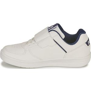 FILA C. Court Velcro Kids Sneaker, White-Medieval Blue, 31 EU