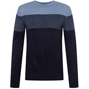 Trendyol Coltrui voor heren Colorblock Slim Sweater Donkermarine Blauw, XL, Donker Navy Blauw, XL
